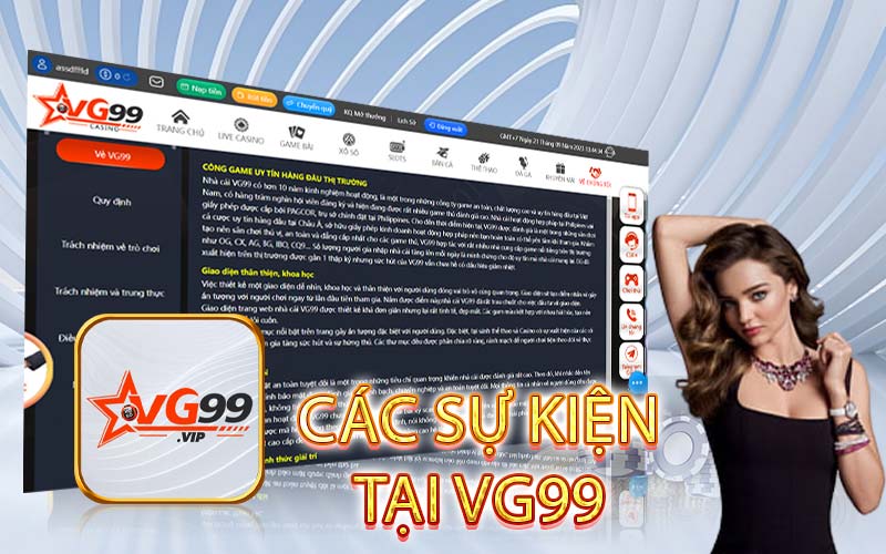 CÁC SỰ KIỆN TẠI VG99