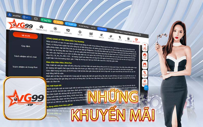 NHỮNG KHUYẾN MÃI TẠI VG99