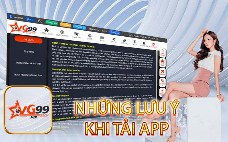 NHỮNG LƯU Ý KHI TẢI APP