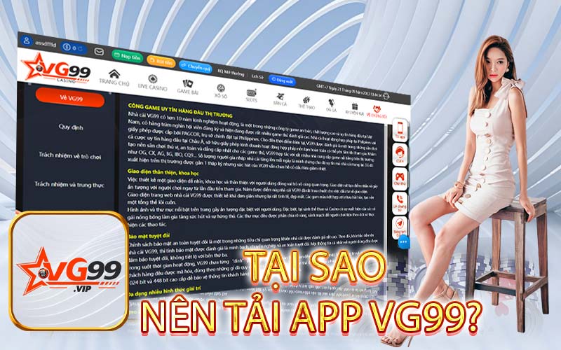 TẠI SAO NÊN TẢI APP VG99